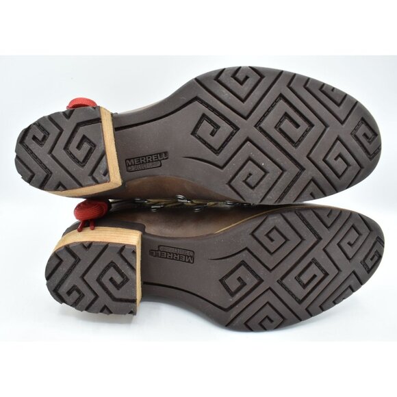 Merrell Womens Size 8.5 Shiloh II Warm Camel Leather Boots Shoes - Picture 11 of 16